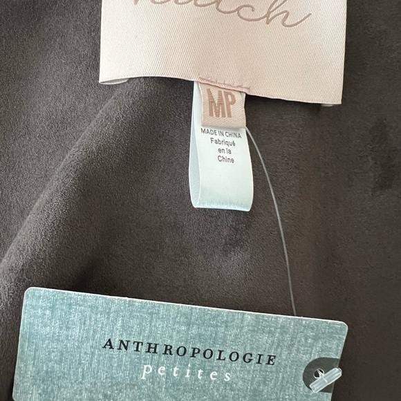 NWT Anthropologie Hutch faux suede zip crop jacket - Picture 4 of 8